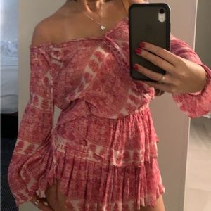 LoveshackFancy Popover Mini Dress